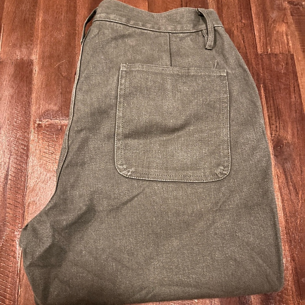 Taylor Stitch Olive Green Chore Pants 34x34